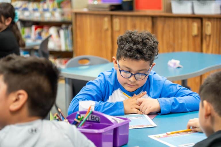 Columbine Elementary student in Biliteracy Literacy Club