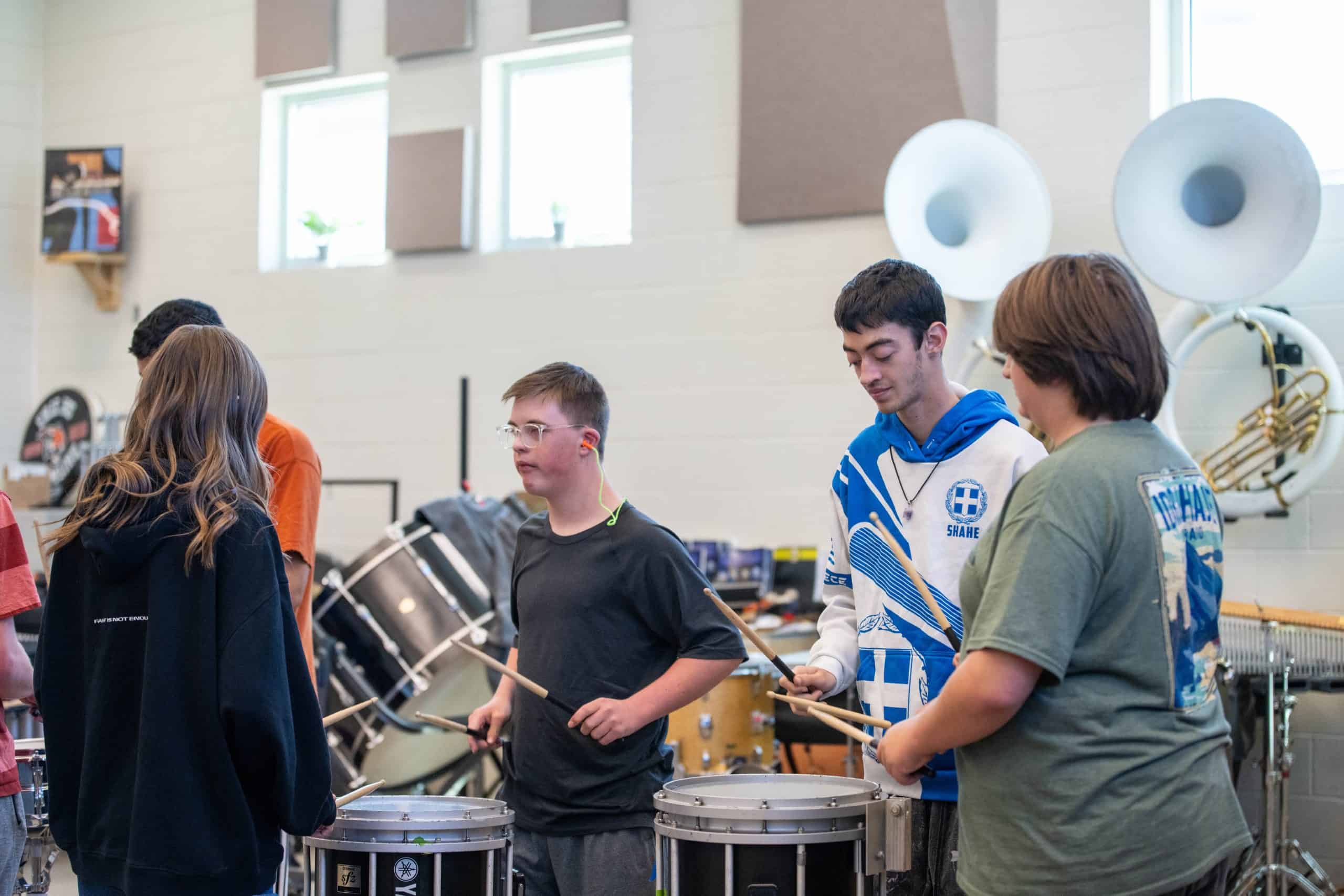 Erie HS Unified Percussion class