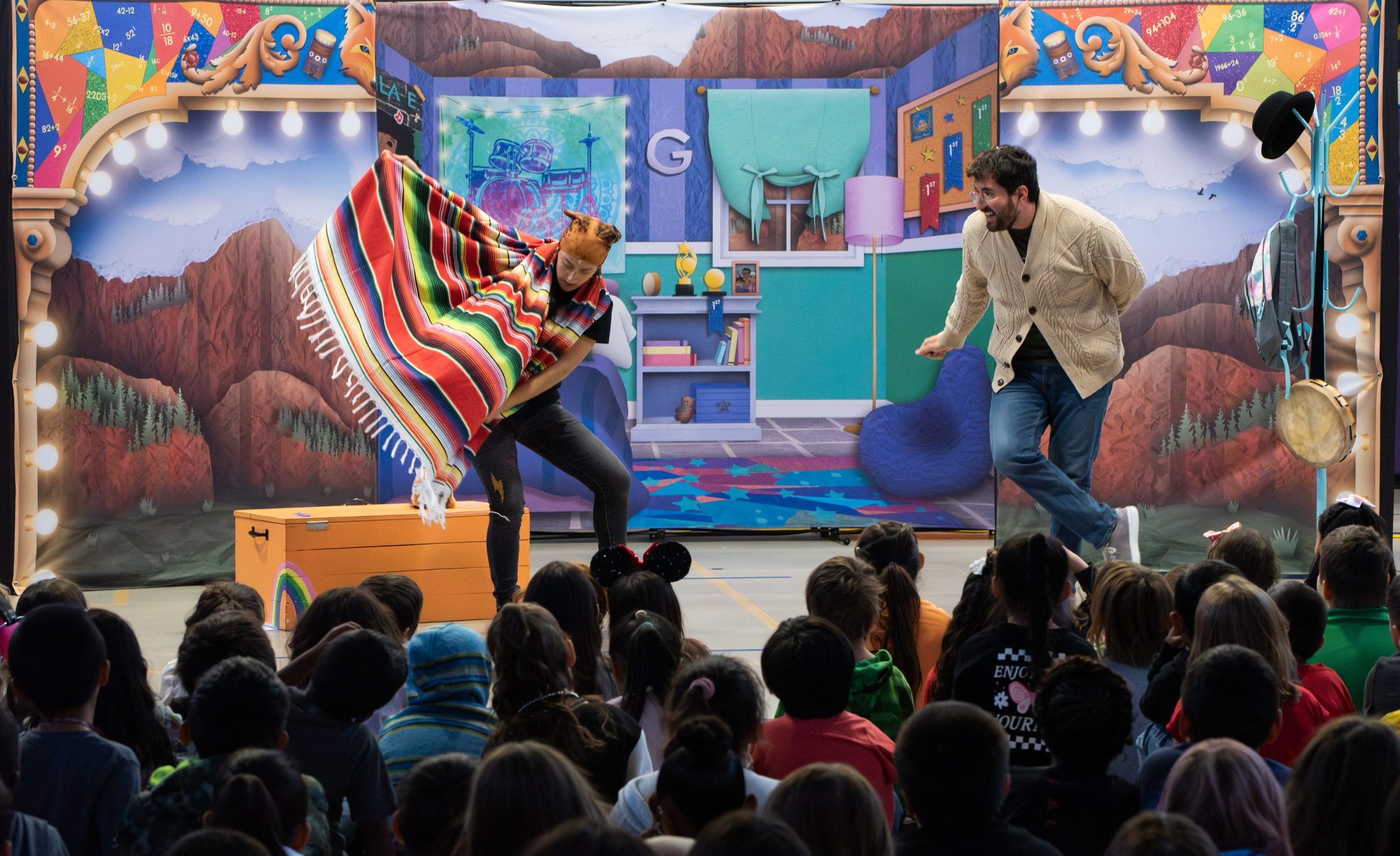 Actors during a performance at Mountain View