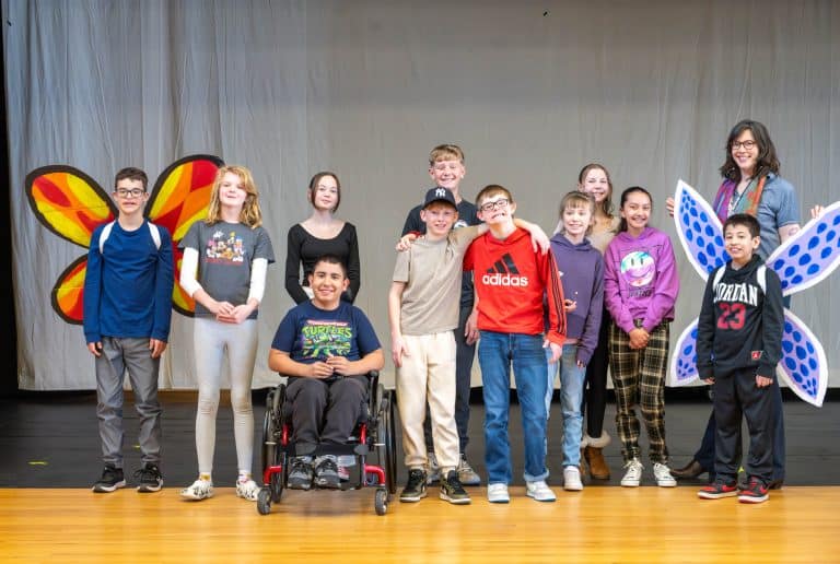 Trail Ridge Middle school student rehearse for first Unified Theater production