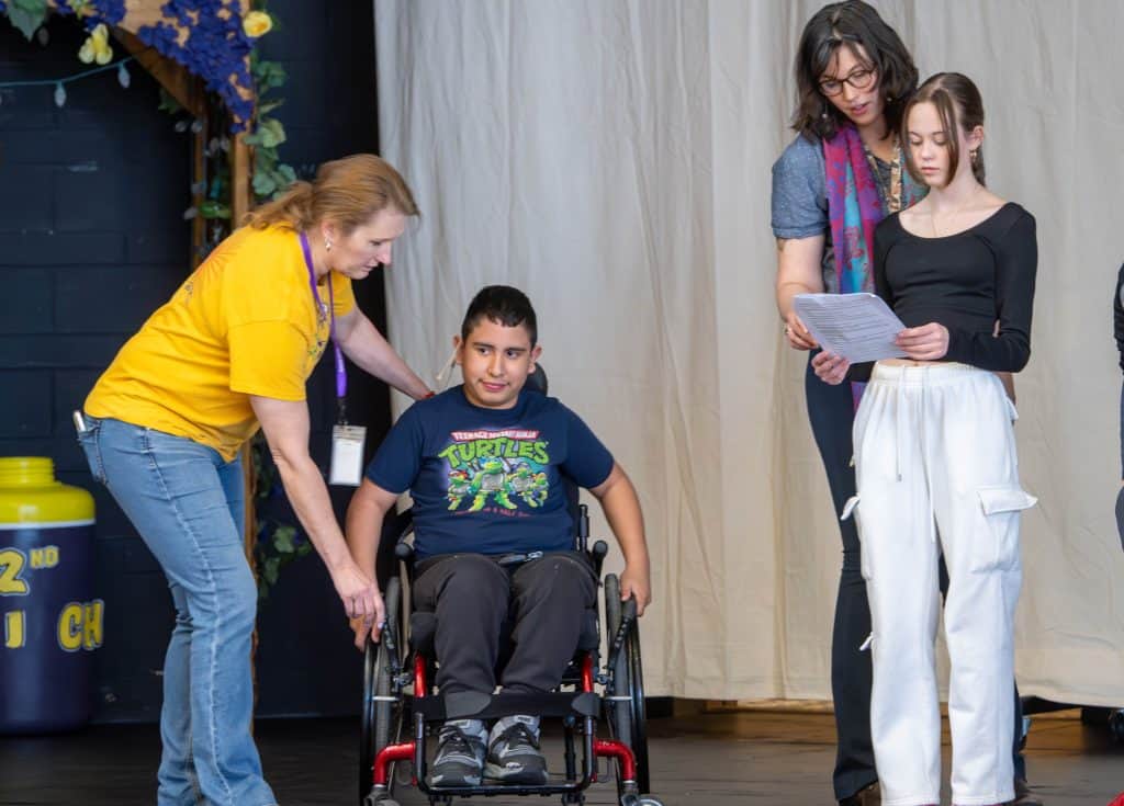 Trail Ridge MS Unified Theater production rehearsal 